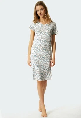 Schiesser Camicia da Notte Donna Traspirante 95 CM Vestaglia Corta M-6XL 38-52 - Imagen 1 de 4