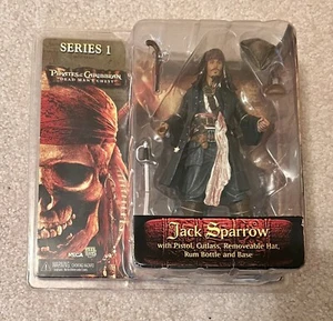 Pirates of the Caribbean Jack Sparrow Dead Man's Action Figure Series 1 Neca New - Picture 1 of 6