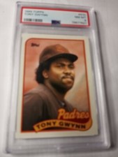 1989 Topps  #570  Tony Gwynn    Outfield   San Diego Padres  PSA 8 FREE shipping