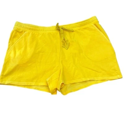 Pantalones Cortos Damas XXL Cintura Elástica Pull On Amarillo Felpa Salón Nuevos con Etiquetas Estilo & Co Foto 1 de 4