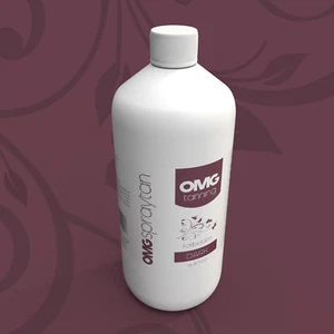 OMG Tanning Soluzione - 1000ml 'Proibita' Scuro Sunless Spray Marroncino Liquid - Foto 1 di 2