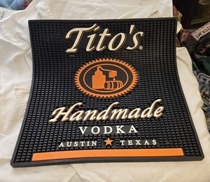 Tito's Handmade Vodka Austin Texas Bar Mat 16"X16" - Picture 1 of 1