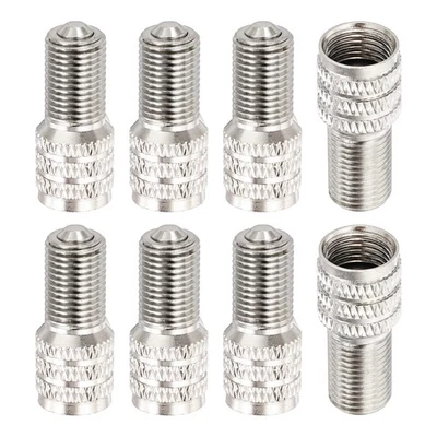 8Pcs 24mm Double Seal Valve Stem Cap Copper Nickel Plated Inflate Tire Valve Foto 1 de 4