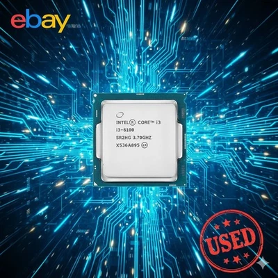 CPU PROCESSORE INTEL I3 6100 SOCKET LGA 1151 3,70 GHz 3 MB SR2HG TESTATO GRADO A - Immagine 1 di 4