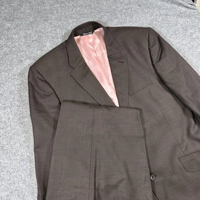 Paul Smith Suit Mens 42R Brown 100% Wool Made Italy Two Button Jacket Pants - Image 1 of 4