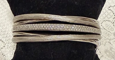 Brazalete Brazalete Effy BH Balissima Plata Esterlina Diamante Entrecruzado ¡¡Impresionante!!! Foto 1 de 4