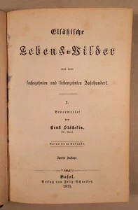 MARGARETA SPÖRLIN: IMÁGENES DE LA VIDA ALSACIANA, tomo 1, 1871, semiplaga - Imagen 1 de 8