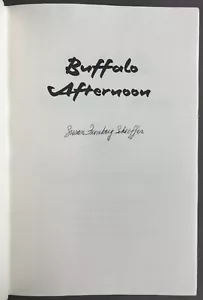 SIGNED/1st Edition Susan Fromberg Schaeffer Buffalo Afternoon Knopf 1989 - Picture 1 of 11