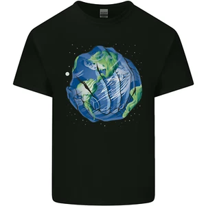 Earth Hands Climate Change Environment Mens Cotton T-Shirt Tee Top - Picture 1 of 110