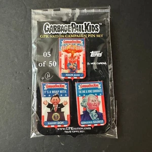 Politicians are Garbage (Pail Kids) 3-pin set by Neil Camera Garbage Pail Kids - Picture 1 of 1