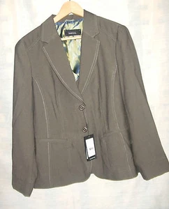 BIANCA VESTE GRISE MANCHES LONGUES TAILLE FR46 EN VISCOSE ET POLYESTER - Picture 1 of 7