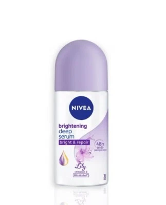 50ml X 4 Bottle - NIVEA Deodorant Deep Brightening Serum Lily Roll On - Image 1 of 4