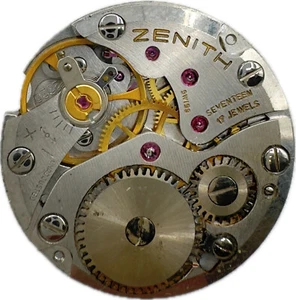 Vintage Zenith 17 Jewel Mechanical Men's Wristwatch Movement 2320 Swiss - Picture 1 of 2