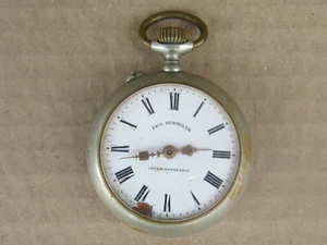 RARE Antique PAUL HEMMELER Pocket Watch 1900's - TO RESTORE! - Picture 1 of 12