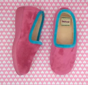 Slippers - Ladies - DeValverde 9102 - Full Slipper Fuxia Marino Arena - Picture 1 of 6