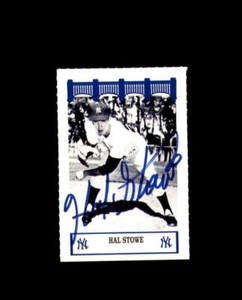 Hal Stowe Signed 1992 Wiz The 60's New York Yankees Autograph