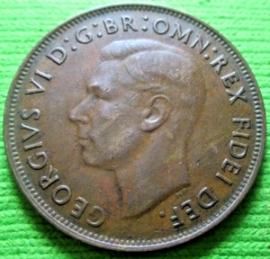 1950 AUSTRALIAN PENNY COIN - # 6/2/24 - Picture 1 of 3