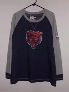 $56 Chicago Bears sweatshirt women's crew long sleeve shirt no hoodie NWT - Picture 1 of 6