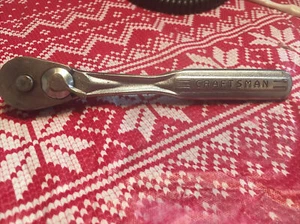 Vintage 1967 Craftsman -V- USA 3/8" Drive Quick Release Ratchet Oil Port Head F6 - Picture 1 of 7