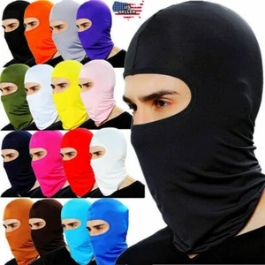 Ski Mask Full Face Cover UV Protection Balaclava Winter Thin Neck Gaiter for Men - Picture 1 of 28