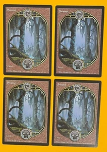 MTG SWAMP (x4) Unglued (OldManMTG 011-625) - Picture 1 of 3
