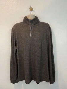 Nuevo con etiquetas Pullover Lanai Collection Para Hombre Gris 1/4 Cremallera Manga Larga Talla XL - Imagen 1 de 6