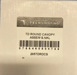Tech Lighting 295TDRDCS TD Round Canopy Assembly in Satin Nickel - Picture 1 of 2