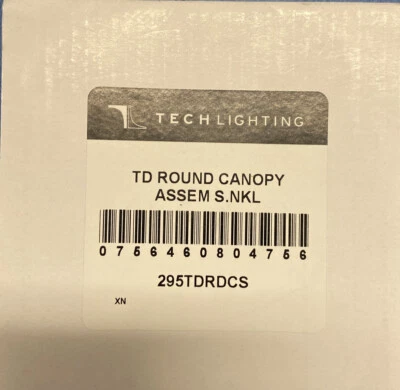 Tech Lighting 295TDRDCS TD Round Canopy Assembly in Satin Nickel - Image 1 of 2