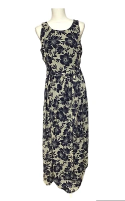 Maxi Vestido Jessica Howard Mujer Talla 8 Floral Azul Marino Forrado Fluido Formal Boda Foto 1 de 4