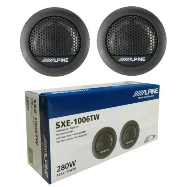 Alpine SXE-1006TW 45W Tweeter Speaker Driver (Pack of 2)