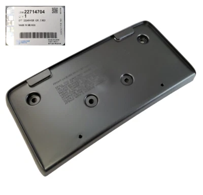 New GM Black Plastic Front License Plate Mounting Bracket Fits 06-11 Chevy HHR - Imagem 1 de 4