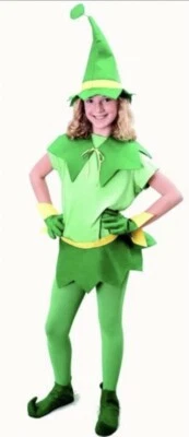 Kids Elf/Santas Helper Fancy Dress 7 Piece Costume. Grotto/Nativity New One Size - Image 1 of 4