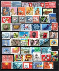 Switzerland: a selection of 52 x nice used stamps - Picture 1 of 1
