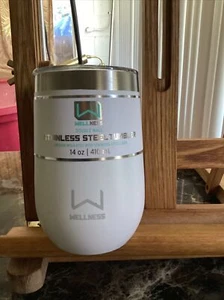 ❄️  WELLNESS Stainless Steel Tumbler Mug Vacuum Double WallInsulated Design 14oz - Picture 1 of 7