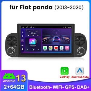 2+64G Carplay Android13 Autoradio Für Fiat Panda 2012-2020 GPS Navi WIFI DAB SWC - Bild 1 von 12