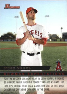 2010 Bowman Expectations Angels Baseball Card #BE22 Mike Napoli/Hank Conger