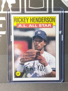 Rickey Henderson 1986 Topps All Star #716