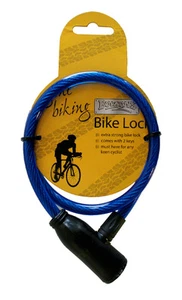Cable de bloqueo de bicicleta fuerte pequeño accesorio de bicicleta de seguridad con 2 llaves - Imagen 1 de 1