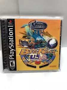 Pro Pinball Big Race USA Sony PlayStation 1 PS1 Black Label With Manual - Picture 1 of 4