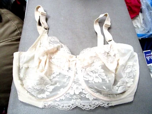 WONDERBRA-LIGHT BEIGE-LACE-FULL COVERAGE-UNDERWIRE BRA-SIZE-36D-NWT -$38 - Picture 1 of 2