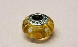 PANDORA | YELLOW BUBBLES MURANO CHARM ✪NEW✪ 790687 RETIRED RARE 925 ALE GLASS US - Picture 1 of 7