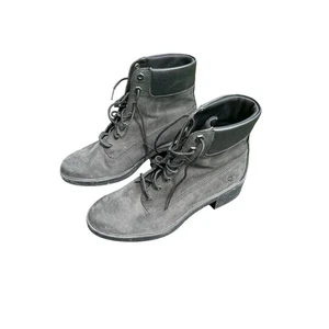 Timberland Brinda Women's Ortholite Ankle Boots US 8.5Black Leather Lace-Up Boot - Picture 1 of 4