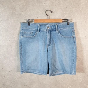 Vintage Lee Baggy Shorts Jorts Cargo Damen W34 Blau Relaxed Denim - Bild 1 von 8