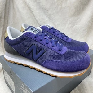 New Balance 501 Classics Running Shoes Purple Suede Sneakers ML501JNC Mens 10.5 - Picture 1 of 8