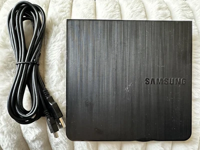 Samsung Ultra Thin Portable DVD Writer SE-218 CB/RSBS w/ USB Power Cord *Tested - Image 1 of 4