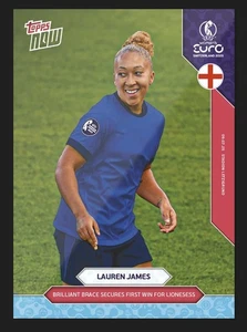 2025 Topps Now Euro 2025 Women ⭐ Lauren James ⭐ England ☄️ Nr. 12 (Vorverkauf) - Bild 1 von 2