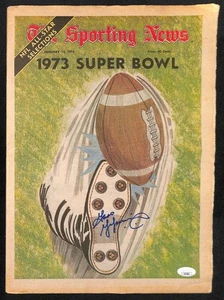 1973 Super Bowl Autograph Garo Yepremian The Sporting News Paper JSA Authentic  - Picture 1 of 2