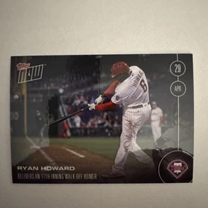 2016 TOPPS BASEBALL NOW #43 RYAN HOWARD "WALK OFF HR" PRINT RUN /280 SSP - Picture 1 of 2