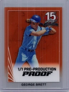 George Brett 2025 Leaf National NSCC 1/1 Pre Production Proof - Picture 1 of 1