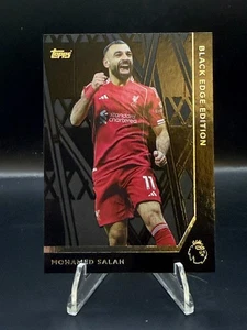 2025-26 Topps Premier League Mohamed Salah Black Edge Edition Liverpool - Picture 1 of 2
